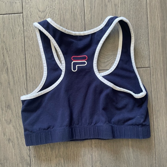 Navy Blue Fila Sports Bra - Picture 2 of 2